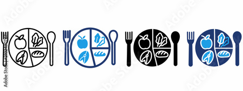 Photos Healthy Portion Plate method icon collections