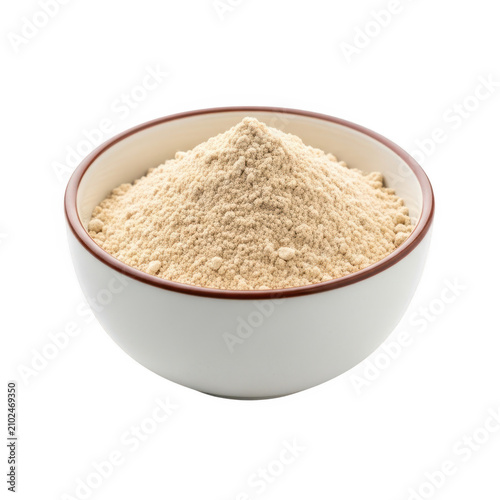 Bowl of brown rice on a simple surface