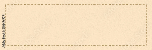 Slika na platnu Dotted line frame background, beige design