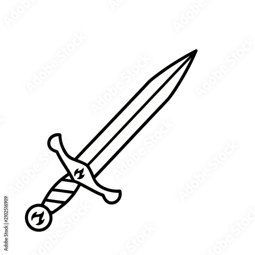 Stylized Sword Icon