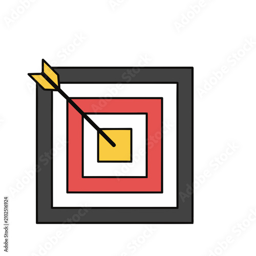 Target with Arrow