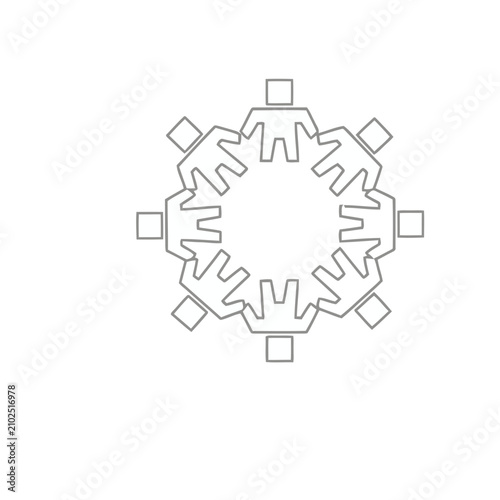 Abstract Group of People Icon