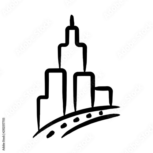 Skyscraper Icon - Handdrawn