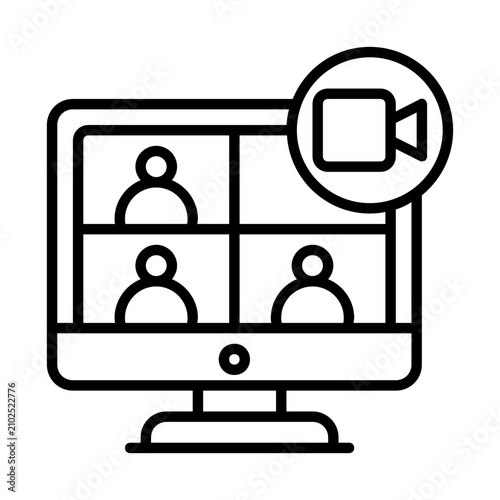 Virtual Meeting Icon