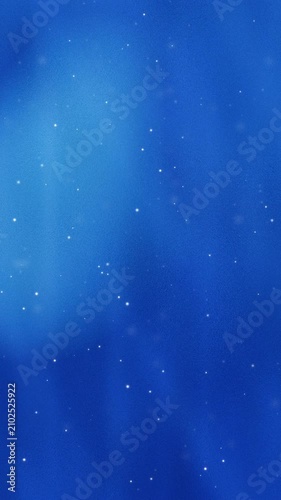 Vertical elegant blue textured background with light leaks and floating particles