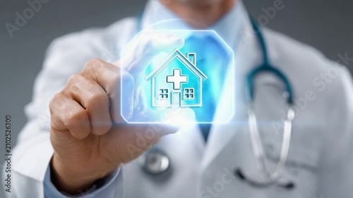Businessman Holding House Model in Hand Symbolizing Real Estate Investment Property Insurance Home Mortgage Buying Selling and Residential Construction Concept