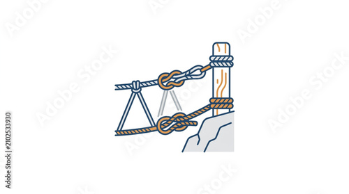 Φωτογραφία Medieval siege weapon catapult illustration drawing.