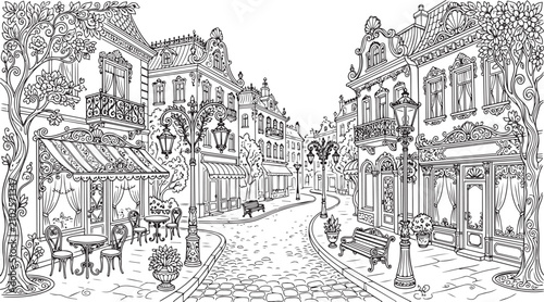 Bild auf Leinwand City landscape