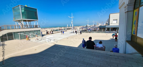Vászonkép Seafront Promenade at Malo-les-Bains, Dunkirk, France