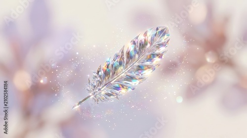 Ethereal Crystal Feather of Light