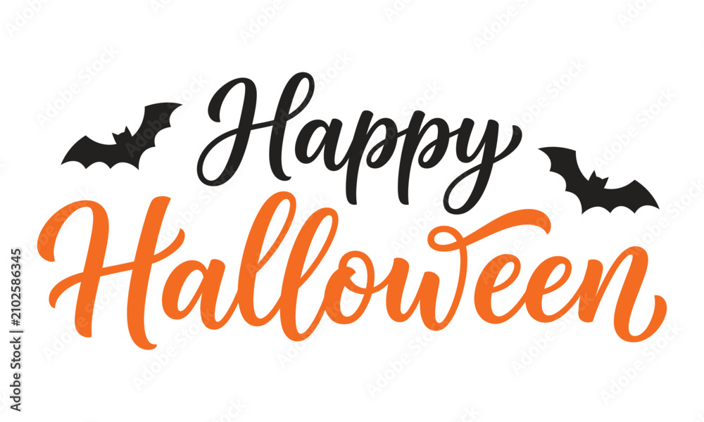 Obraz premium Happy halloween text