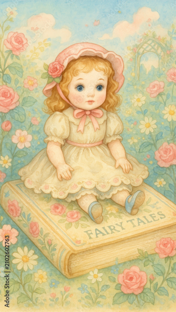 Fototapeta premium Whimsical fairy tale illustration.