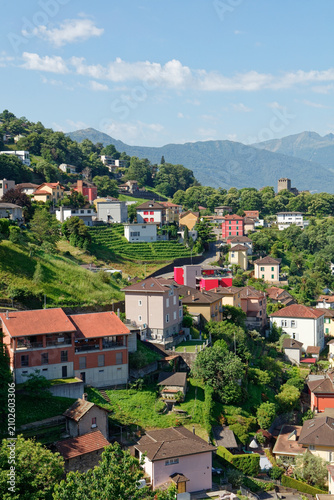 Bird view of Bellinzona