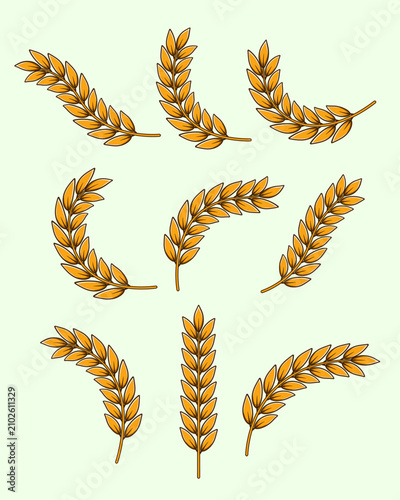 Rice or wheat stalk ornament