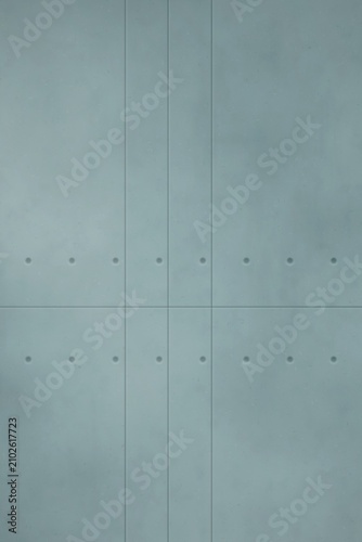 Φωτογραφία Concrete wall with vertical lines and circular indentations