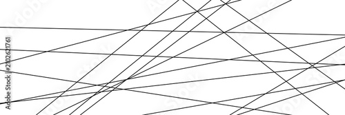 Fotografía Chaotic arrangement of straight geometric lines