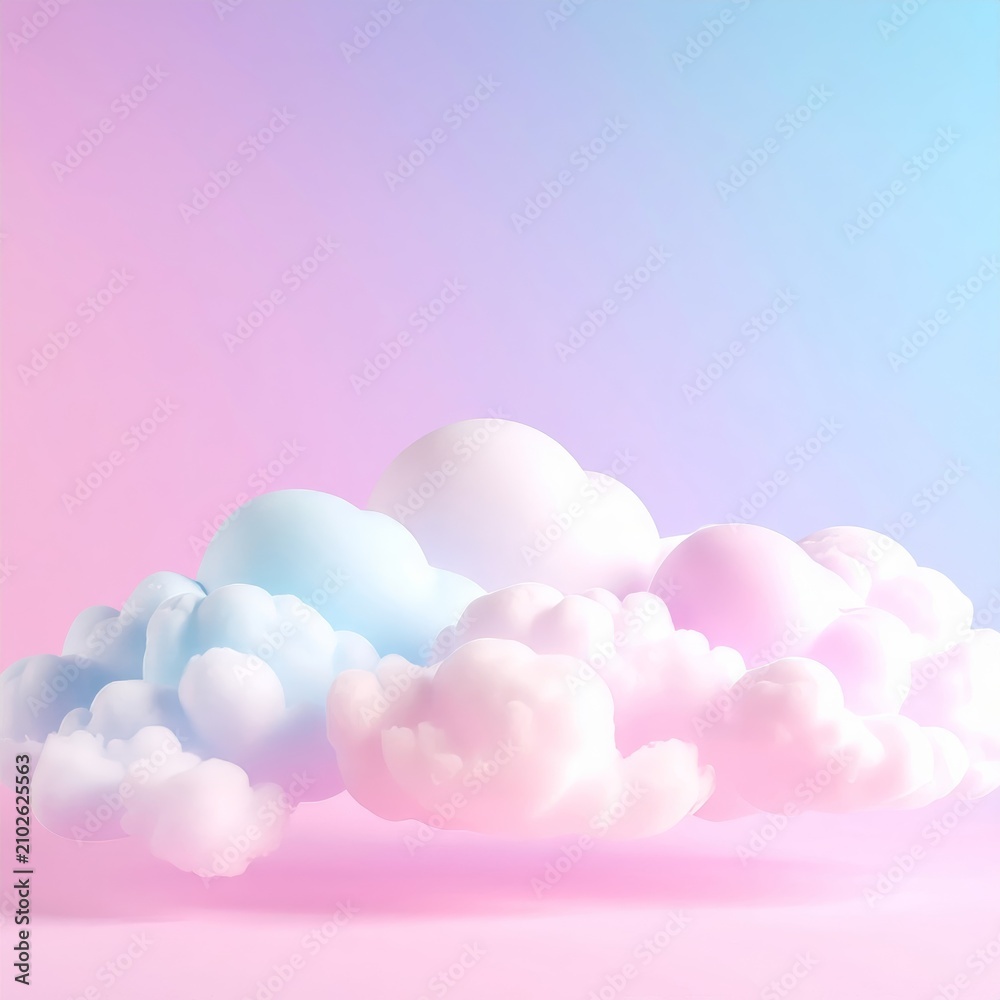 Fototapeta premium a pink and blue background with clouds