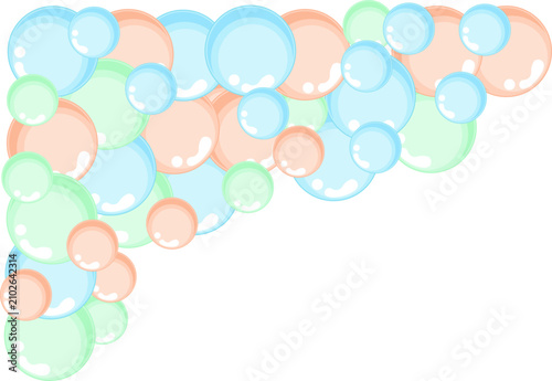 Colorful Soap Bubble Corner