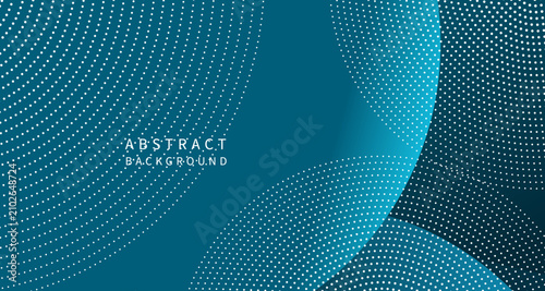 Blue Cyan Gradient Background with Modern Organic Shapes.