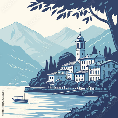 Lake Como Village View 1