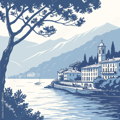 Lake Como Village View