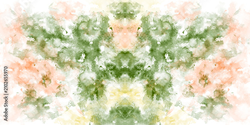 Bright rainbow pattern of watercolor textures in pastel shades and waves on a colorful abstract background in a vibrant artistic design.