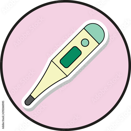 Obraz na plátne Digital Thermometer for Measuring Body Temperature and Health Monitoring