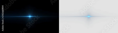 Abstract Blue Star Flash with Glow Effect PNG