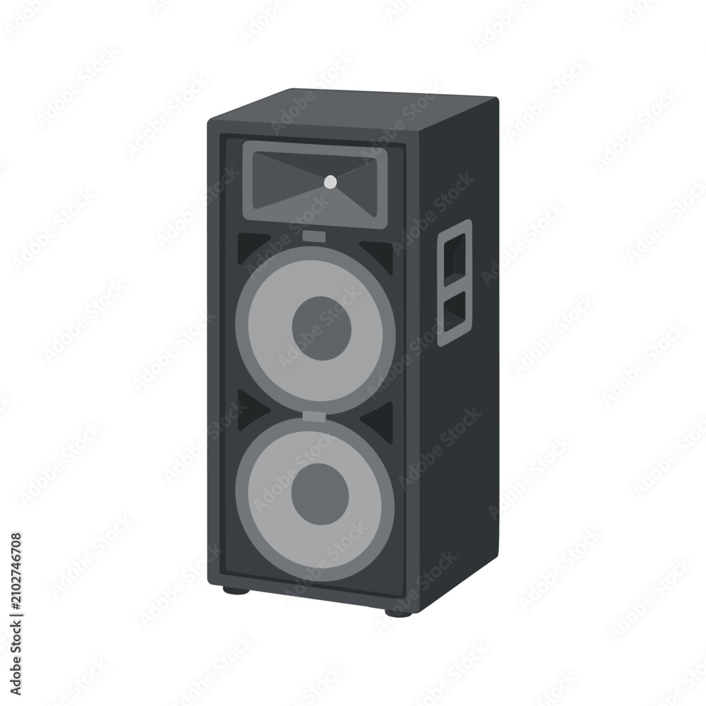 Fototapeta premium Portable Deck Speaker Flat Vector Icon Isolated