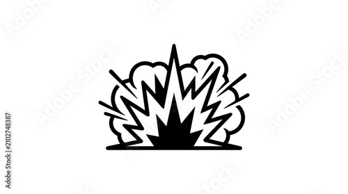 Explosion Icon, Boom Effect, Comic Style