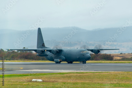 Tactical Airlifter Transport Aircraft on the Tarmac