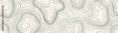 Abstract Topographic Contour Lines Pattern Background.