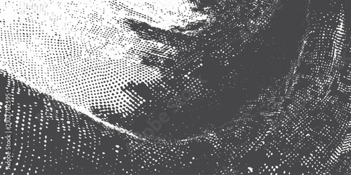 Φωτογραφία abstract halftone dot gradient forming curved wave structure creating textured s