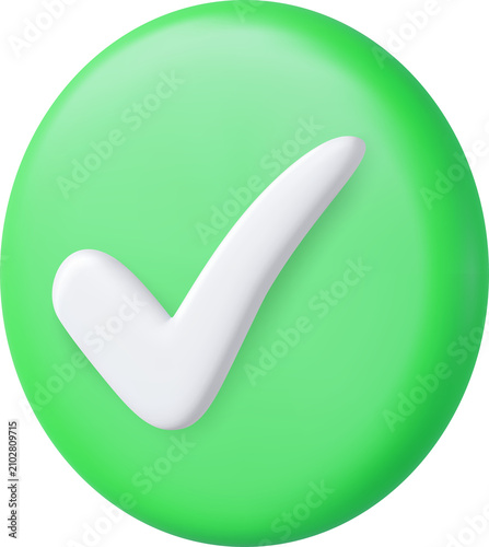 Realistic Right 3D Button