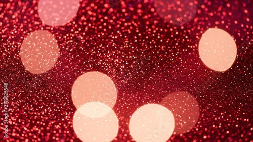 Sparkling Red Glitter Background with Bokeh Lights for Festive Celebrations and Christmas Holiday Imagery