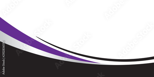 Abstract Purple and Black Corporate Wave Background for Professional Business Presentation