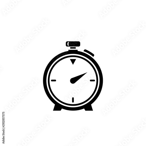 Foto Stopwatch timer clock icon symbol.