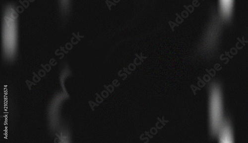 Foto Minimalist dark deep space featuring subtle streaks of light and shimmering digi