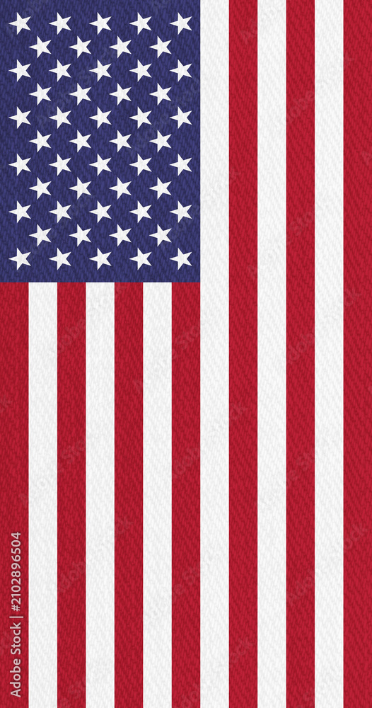 Obraz premium USA red, white and flag vertical for 250th Anniversary