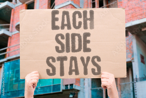 фотографія "Each Side Stays" Both parties hold their ground