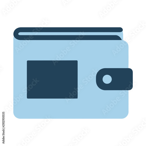 Blue wallet icon