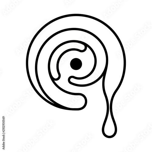 Abstract Swirl with Droplet
