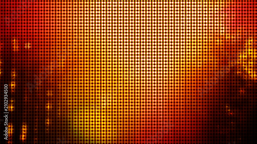 Halftone dot pattern, abstract red and gold grid background, digital display mesh texture, glowing techno light panel, creative illustration backdrop
