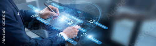 Quadro su tela Operations manager point of team productivity