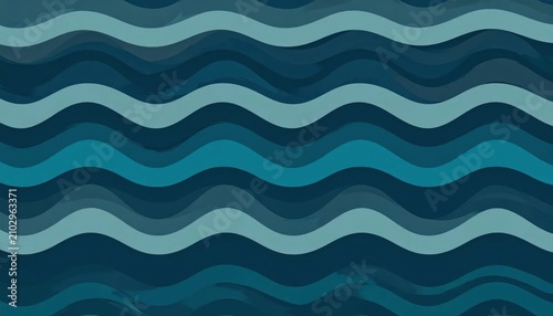 Dark teal and blue abstract wavy pattern.