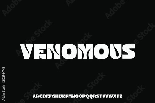 Display alphabet font vector design suitable for headline, poster, logo, magazine and many more