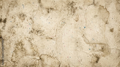 Dirt stains on old moldy paper with a vintage cardboard texture background.