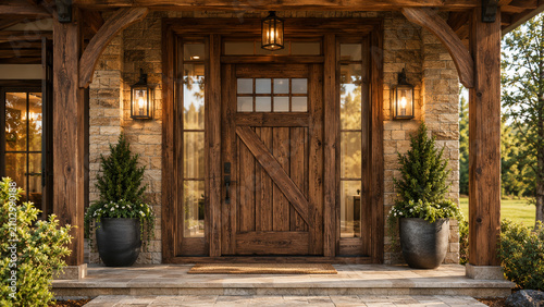 Wooden Front Door 