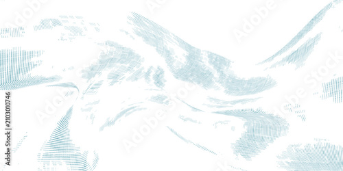 Tableau sur toile Blue and white water ripples light surface overlay background
