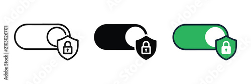 Privacy Toggle Switch Security Icon